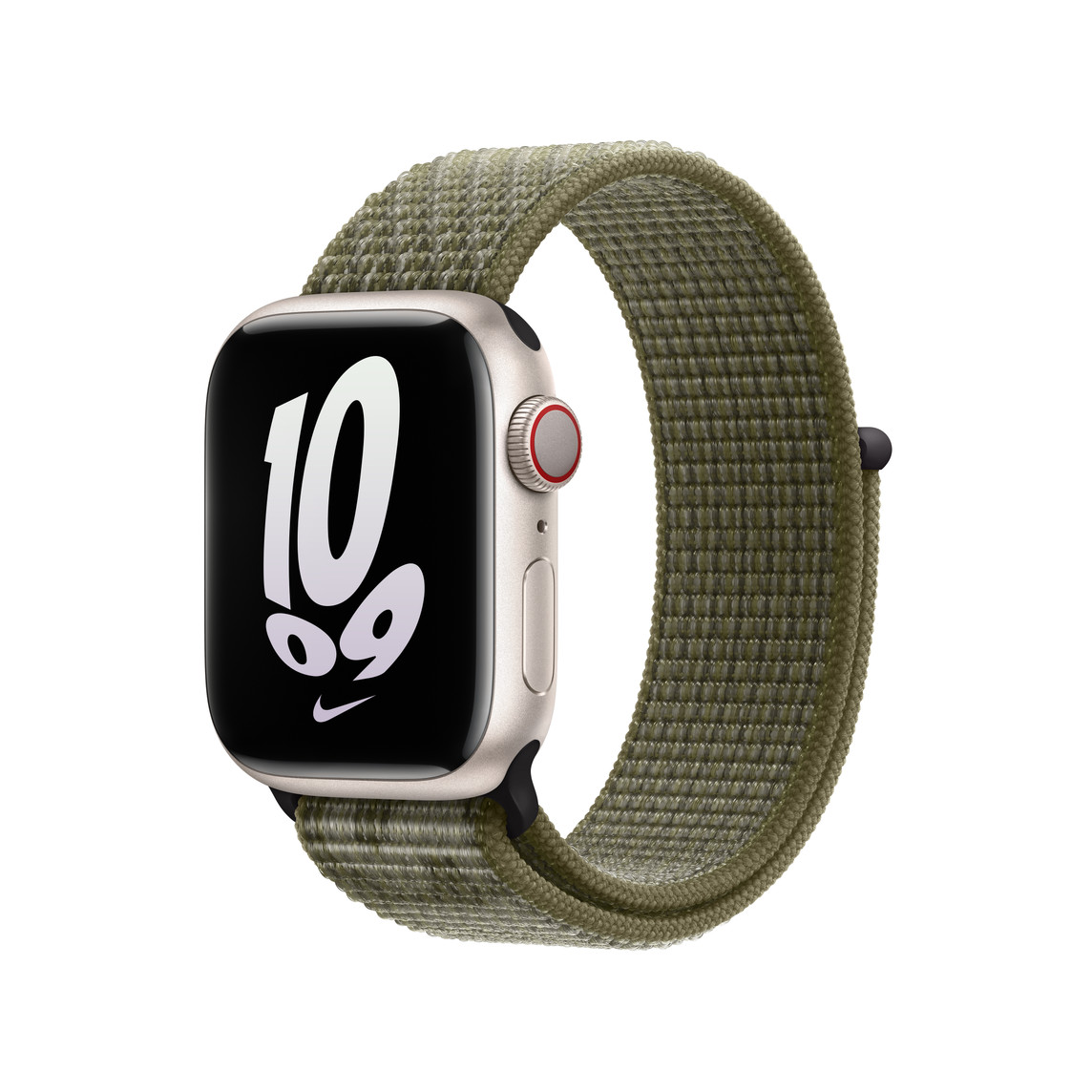 Apple Watch 41mm Nike Band: Sequoia/Pure Platinum Nike Sport Loop – Obrázok 2