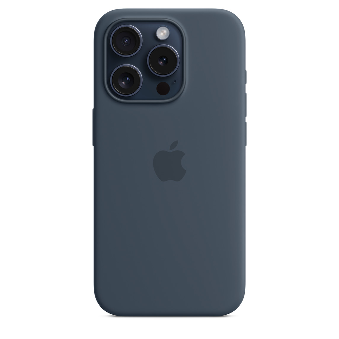 Apple iPhone 15 Pro Silicone Case w MagSafe - Storm Blue – Obrázok 3