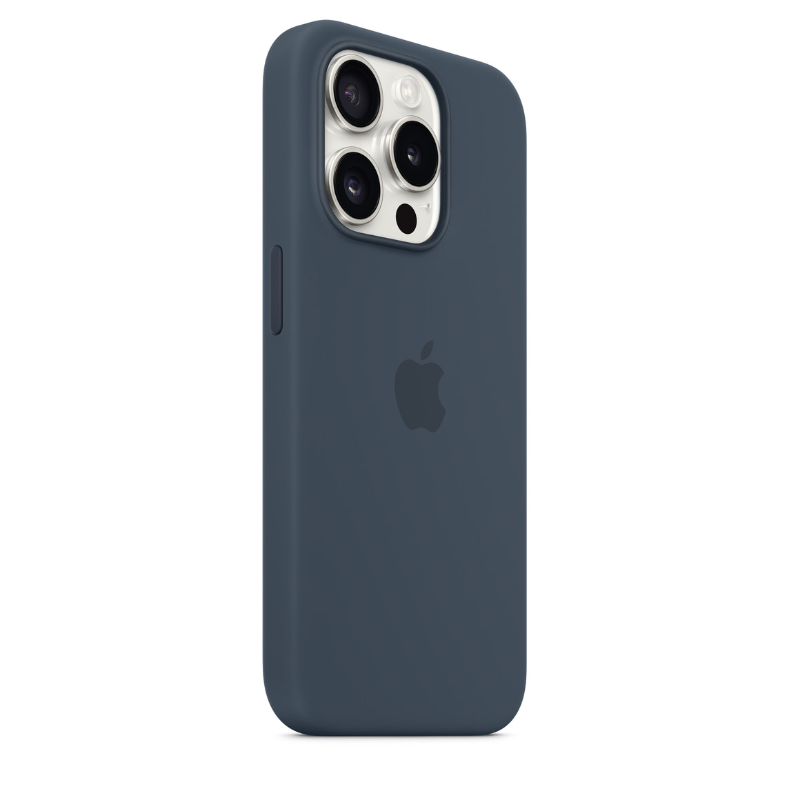 Apple iPhone 15 Pro Silicone Case w MagSafe - Storm Blue – Obrázok 5