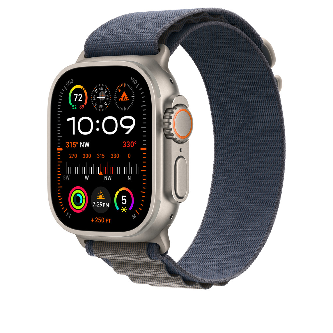 Apple Watch 49mm Band: Blue Alpine Loop - Large – Obrázok 2