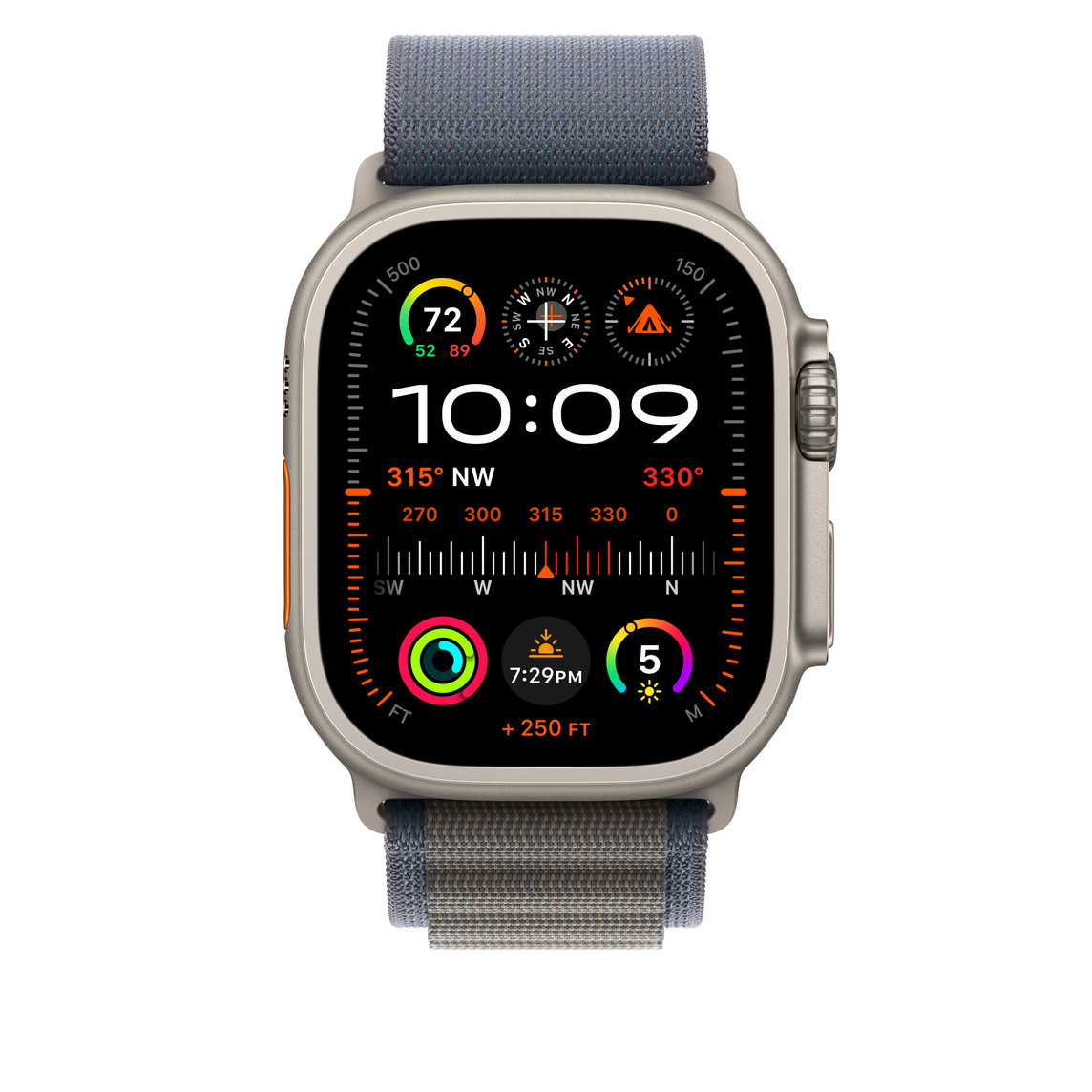 Apple Watch 49mm Band: Blue Alpine Loop - Large – Obrázok 3