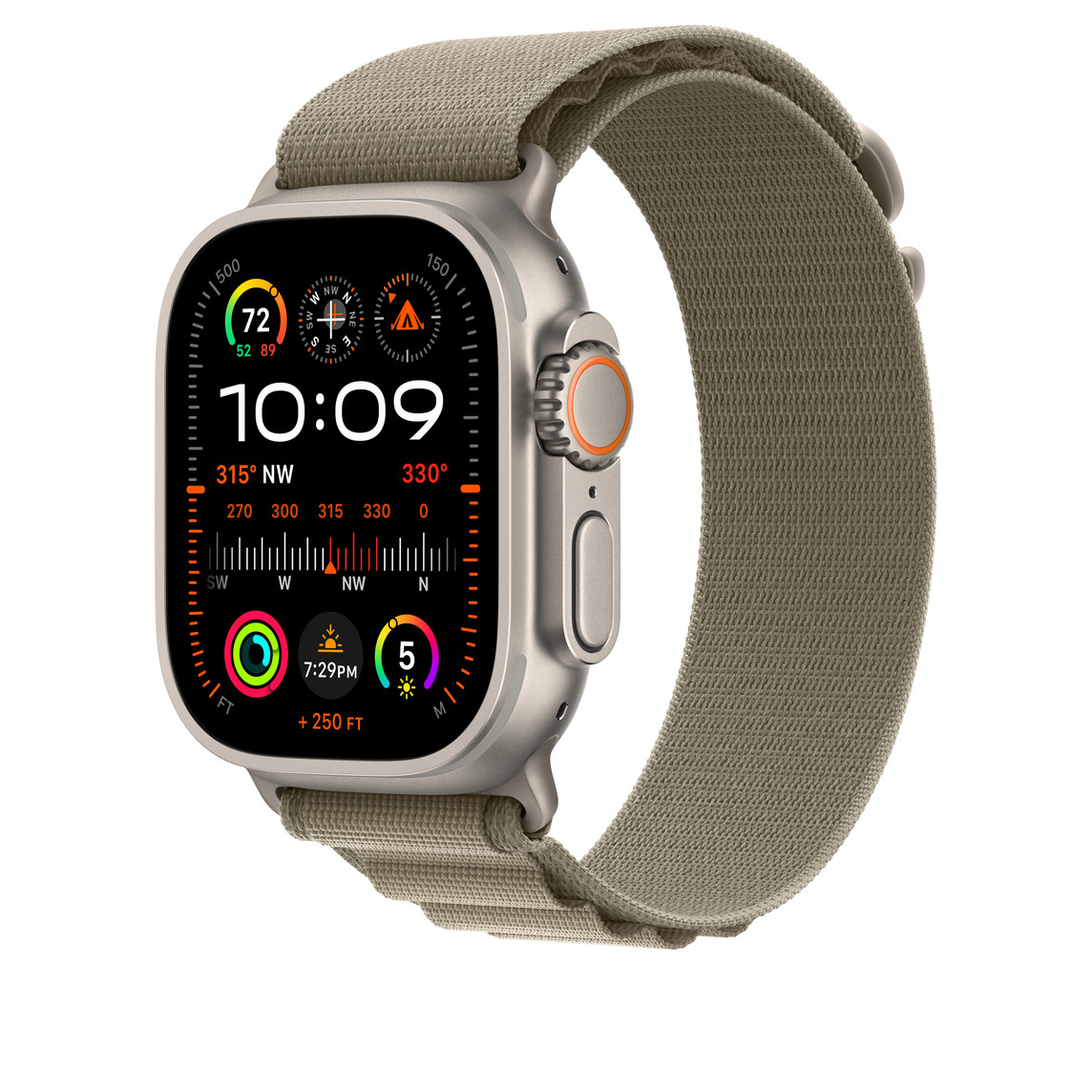Apple Watch 49mm Band: Olive Alpine Loop - Medium – Obrázok 2