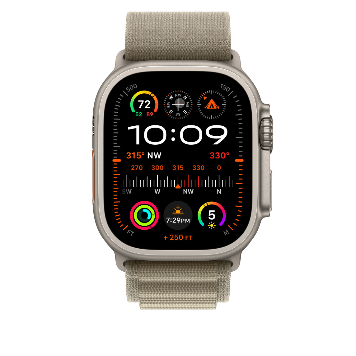 Apple Watch 49mm Band: Olive Alpine Loop - Medium – Obrázok 3