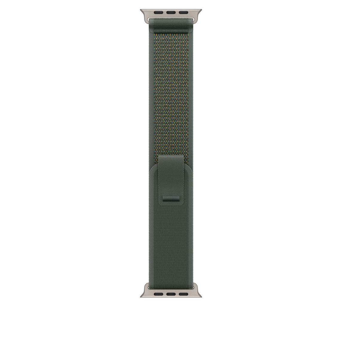 Apple Watch 49mm Loop: Green Trail Loop - M/L - Natural Titanium Finish