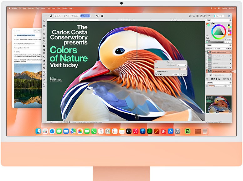 iMac oranžový