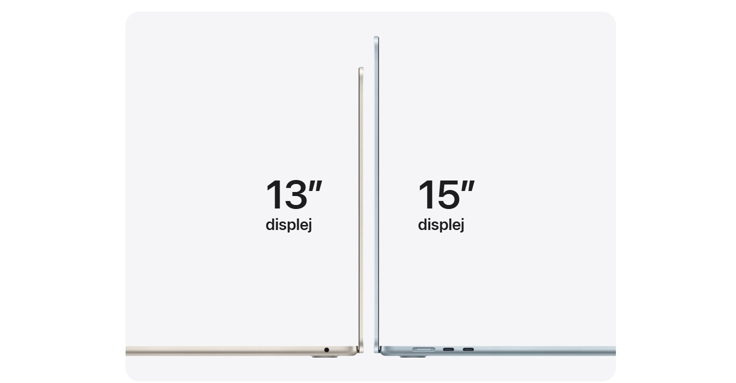 MacBook Air 13 a 15 palcov